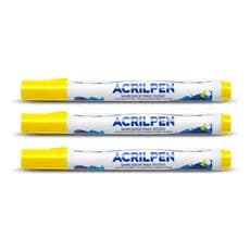 Kit Com 3 Canetas Para Tecido Acrilpen - Acrilex Cor Violeta 516