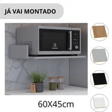 Nicho Suporte Parede Para Microondas 60x45cm Cozinha Lanchonete