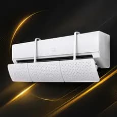 Defletor Para Ar Condicionado Split Ajustável Universal  Resistente e Direcionador de Vento e Fluxo de Ar 56 a 96cm