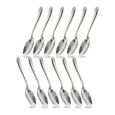 Kit 12 Colheres Cafe Chá 10cm Inox Bar Restaurante Café Chá