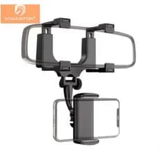 Suporte Celular Carro Retrovisor Universal Giratório 360 Graus H'Maston CJ-46