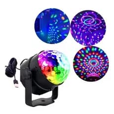 Mini Globo De Luz LED RGB Festa Balada Ltomex AL-L10 Iluminação Jogo De Luz Com Entrada USB Para Caixa De Som E Eventos