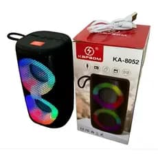 Caixa De Som Portátil Bluetooth Kapbom KA-8052 30W Potente Com LED RGB