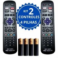 Controle Remoto Compatível com Televisão Roku AOC Smart TV Philco e Semp | Envio Imediato