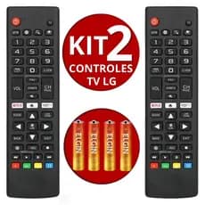 Controle Remoto Televisão LG Smart TV 4K LED LCD Com Pilhas e Atalho Netflix | Envio 24h