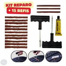 Reparo De Pneu Sem Câmara Carro E Moto Com Refil Macarrão Borracheiro Completo | Envio Imediato