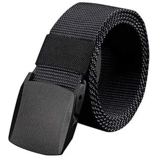 Moda Cinto Largo Masculino Nylon Fivela de Plástico Entrega rápida