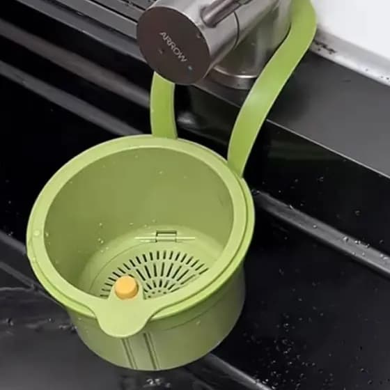 Cesta de drenagem de pia pendurável, cesta de filtro de resíduos de alimentos separados para pia de cozinha doméstica, c