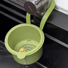 Cesta de drenagem de pia pendurável, cesta de filtro de resíduos de alimentos separados para pia de cozinha doméstica, c