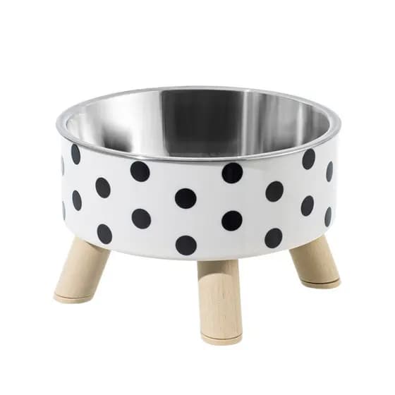 2UN Tigela De Para Pets Cães e Gatos Aço Inoxidável Gato Durável Anti-Corrosico Dupla camada comedouro