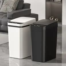 12L Bateria Lixeira com sensor automático inteligente Estreito para brecha quarto banheiro cozinha