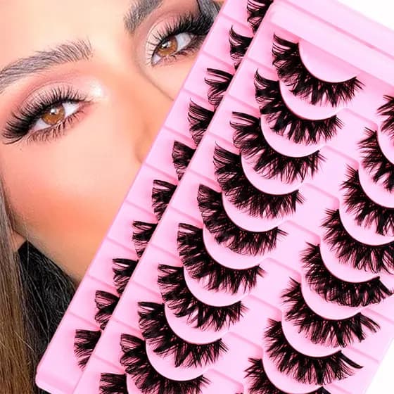 20par Cílios Postiço Lash Natural Super denso Comprimentos Mistos Profissionais Alta Qualidade 11mm