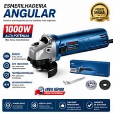esmerilhadeira 220V lixadeira 1000W Genérica bosch lixadeira 110V GWS6-115 serra elétrica Angular