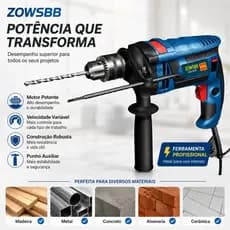 Furadeira de impacto parafusadeira Furadeira elétrica 980W ferramenta GSB 16RE Genérica bosch/zowsbb