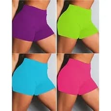 Shortinho Legging Curto Academia Praia Caminhada Lazer Suplex
