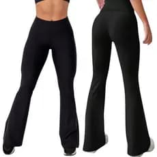 Calça Legging Flare Suplex Cintura alta Leg Boca De Sino Bailarina Academia Fitness Dia a Dia