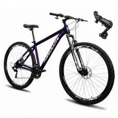 Bicicleta Aro 29 Absolute Nero 5 Roxo Alumínio 21v Shimano Freio A Disco Garfo com Suspensão