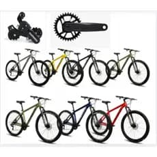 Bicicleta Nero 5 Aro 29 Aluminio Shimano 7v Suspensão Freio Disco Pedivela Coroa Unica MTB