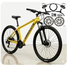 Bicicleta Aro 29 Absolute Nero 5 Amarelo Alumínio 21v Freio A Disco Hidráulico(óleo) Garfo Suspensão