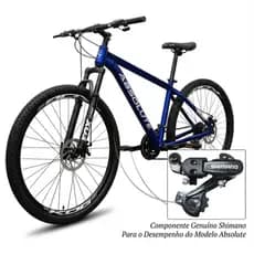 Bicicleta Aro 29 Absolute Nero 5 Alumínio 21v Shimano Freio A Disco Garfo com Suspensão