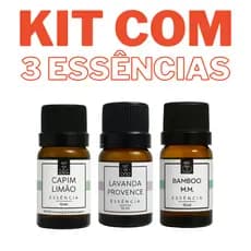 3 Essências Para Aromatizador Difusor de Ambiente elétrico - PATRA Aromas Kit c/ 3 Essência