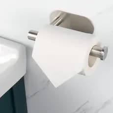 Porta Rolo Papel Higiênico Aço Inoxidável - Banheiro e Cozinha, Anti-Roxo