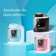 Apontador Automático 6-8mm - Estilo Mesa para Lápis! Ideal Estudantes, Escritório, Rápido e Preciso