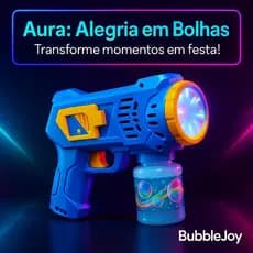 Brinquedo Pistola de Bolhas Azul Diversão para Crianças
