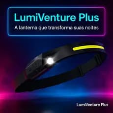 Lanterna de Cabeça LED COB Sensor Infravermelho Acampamento