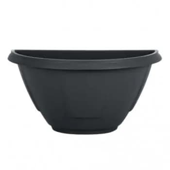 Conjunto 10 Vasos de Parede Meia Lua  2,6 litros em Plástico p/ Plantas Flores Ideal Jardim Vertical