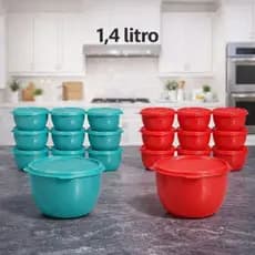 Kit 10 Cumbucas 1,4 Litro Plastico Saladas Sobremesa Churrasco