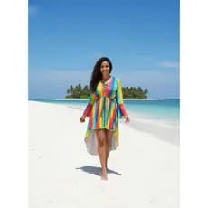 SAIDA E PRAIA COLORIDA /KIMINO/VESTIDO DE PRAIA MODA PRAIA MODA FEMNINA