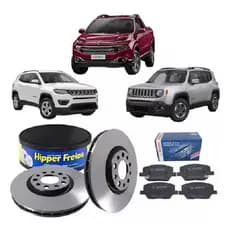 Kit Disco E Pastilha Freio Dianteiro Fiat Toro Jeep Renegade