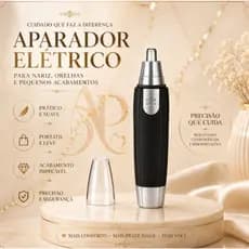 Aparador de Pelos Elétrico Maquininha Pelos Nariz e Orelha