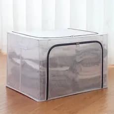 Caixa organizadora 100 Litros alça e zíper Guardar-roupa/Closet/Armários/Roupas/Edredom/Cobertores