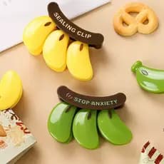 Clipes Prendedores Para Vedação De Sacos Banana Imã De Geladeira Decorativo Cozinha Criativo