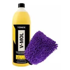 Kit Lavagem Automotiva Shampoo V-mol Vonixx Luva Microfibra Carro Moto Caminhão