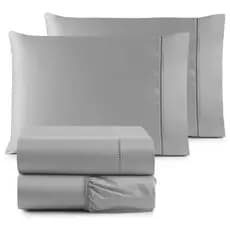 JOGO DE CAMA SOLTEIRO KING 2 PEÇAS - 600 FIOS MICROPERCAL AVELUDADO PARA COLCHÃO DE 2,00 X 1,10 X 0,30
