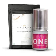 Cherry Lash One Advance Black Glue 3ml Para Extensão De Cílios Cor Preto