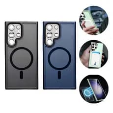 Capinha case magsafe Magnética Fosca Para  S21fe s23fe s24fe s22 S23 S24 Plus Ultra fe