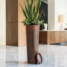Vaso Decorativo Ibiza Luxo 72x26 Grande Moderno Marmorizado