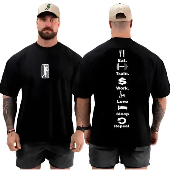 Camiseta Camisa Oversized Top Academia Musculação Treino Vida Fitness 100% Algodão Qualidade