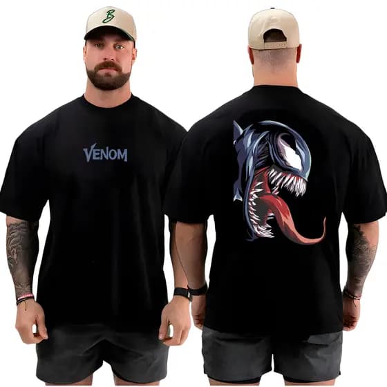 Camiseta Camisa Oversized para Academia para Musculação Streetwear Grande 100% Algodão