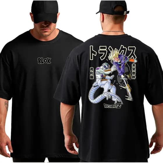 Camiseta Camisa Oversized Academia Trunks Freeza Musculação Streetwear Bodybuilder Maromba Algodão