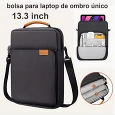 Bolsa masculina portátil bolsa para laptop bolsa crossbody para documentos grande capacidade13''