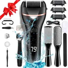 kit Lixador de Pé Elétrico - Esfoliador Tira Calos Pedicure Portátil Carregamento USB
