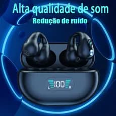 TWS Fones De Ouvido Sem Fio Bluetooth Condução Óssea Display Digital Esportivos