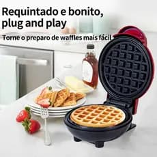 220V Mini Máquina De Waffle Elétrica Portátil Casa Cozinha Maker Panquecas Automáticas
