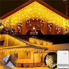 luzes natal led 10M Cascata 400 Led's  8 Modelo  Pisca Natal Decoração 110v