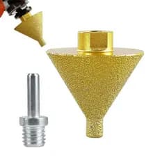 Broca chanfradora de diamante (50 mm), broca escareadora para ampliação de furos e corte com rosca M10